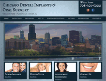 Tablet Screenshot of chicagodentalimplants.com
